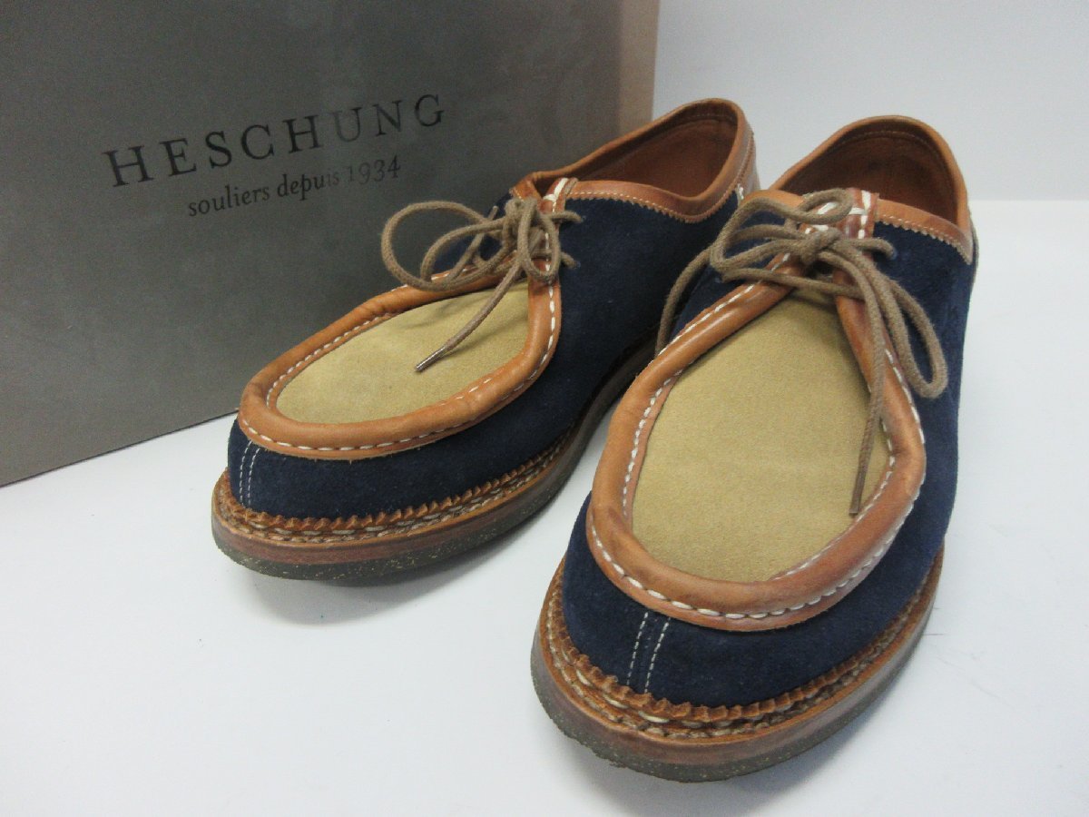 □1000円～美品 ユケテン YUKETEN × エシュン HESCHUNG チロリアンシューズ　27.5㎝