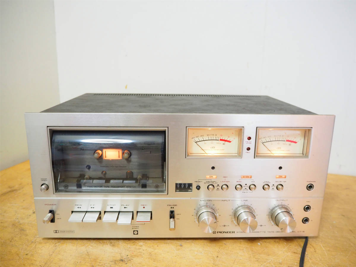 【現状品】PIONEER ステレオカセットテープデッキ CT-9 通電可 PIONEER パイオニア ステレオカセットテープデッキ CT-9 通電のみ確認