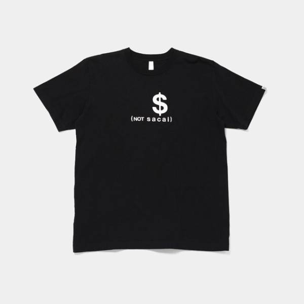 定価～ 2016 SACAI x fragment $ T シャツ 黒M