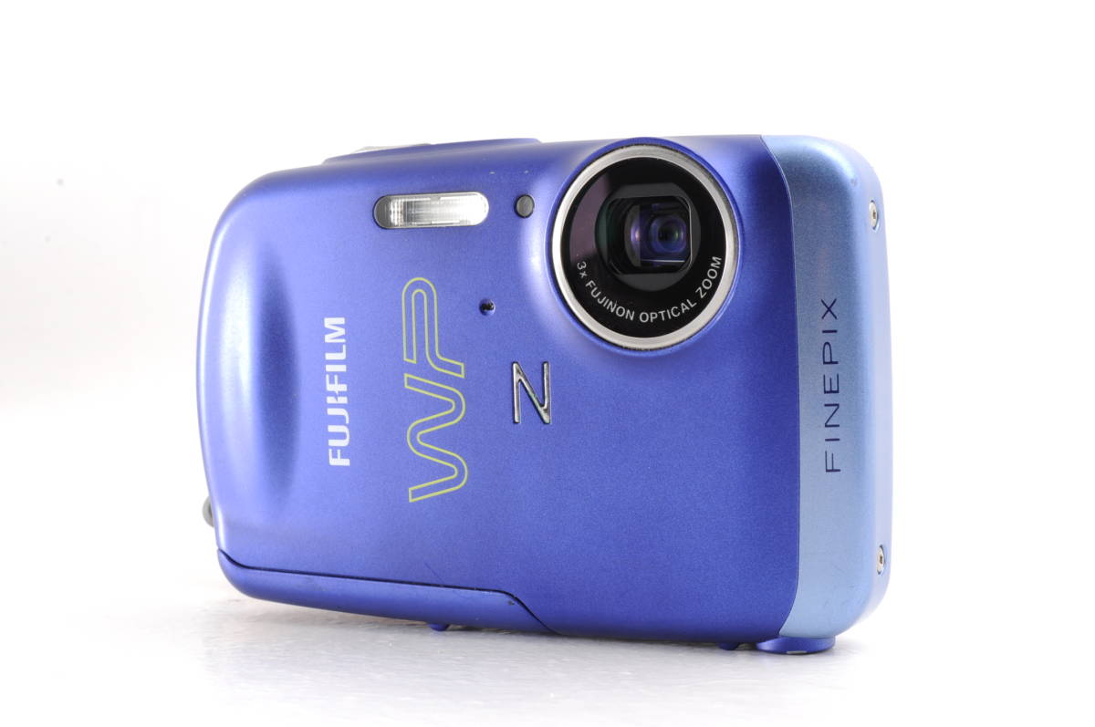 動作品 富士フィルム FUJIFILM FinePix Z33 WP ファインピックス 青 ブルー コンパクトデジタルカメラ 管N7310