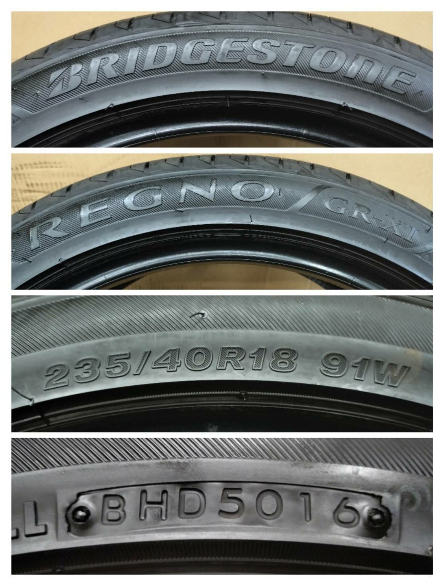 REGNO GR-XI 235/40R18 2016年製 超バリ溝 235/40/18 レグノ 中古