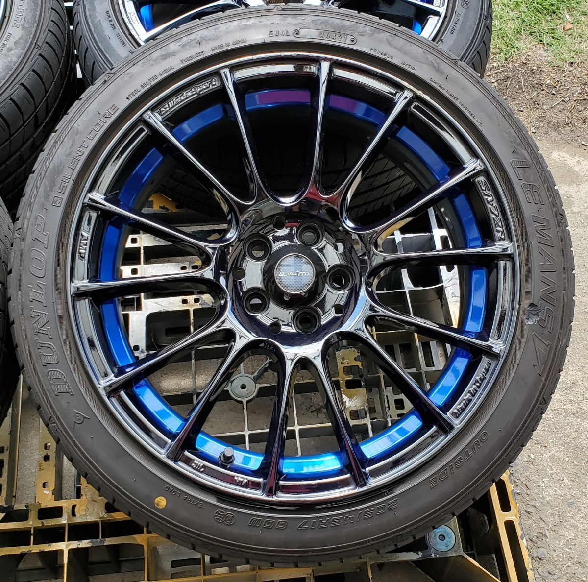 ウェッズスポーツ SA-72R 17インチ PCD100 7.5J +48 5H 205/45R17 