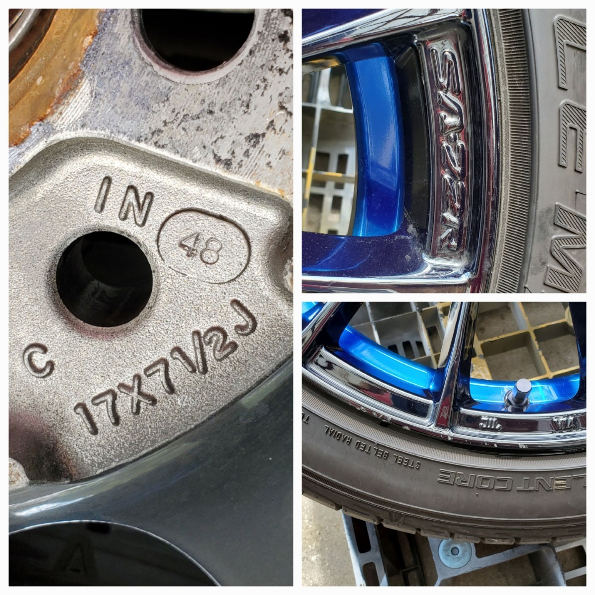 ウェッズスポーツ SA-72R 17インチ PCD100 7.5J +48 5H 205/45R17 