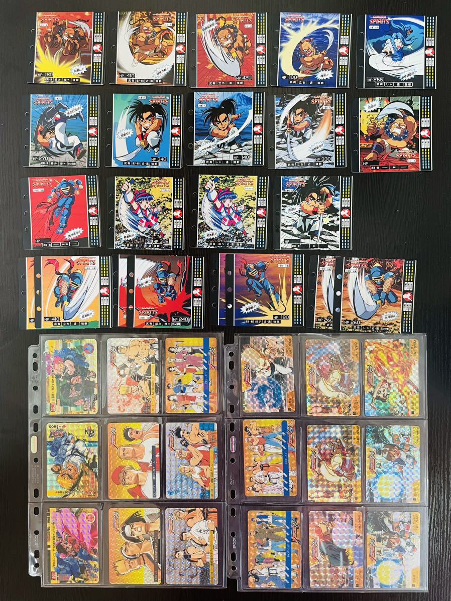 40枚 SNK CAPCOM KOF94 YUU THE KING OF FIGHTERS キングオブファイターズ サムライスピリッツ ストリートファイター カードダス まとめ