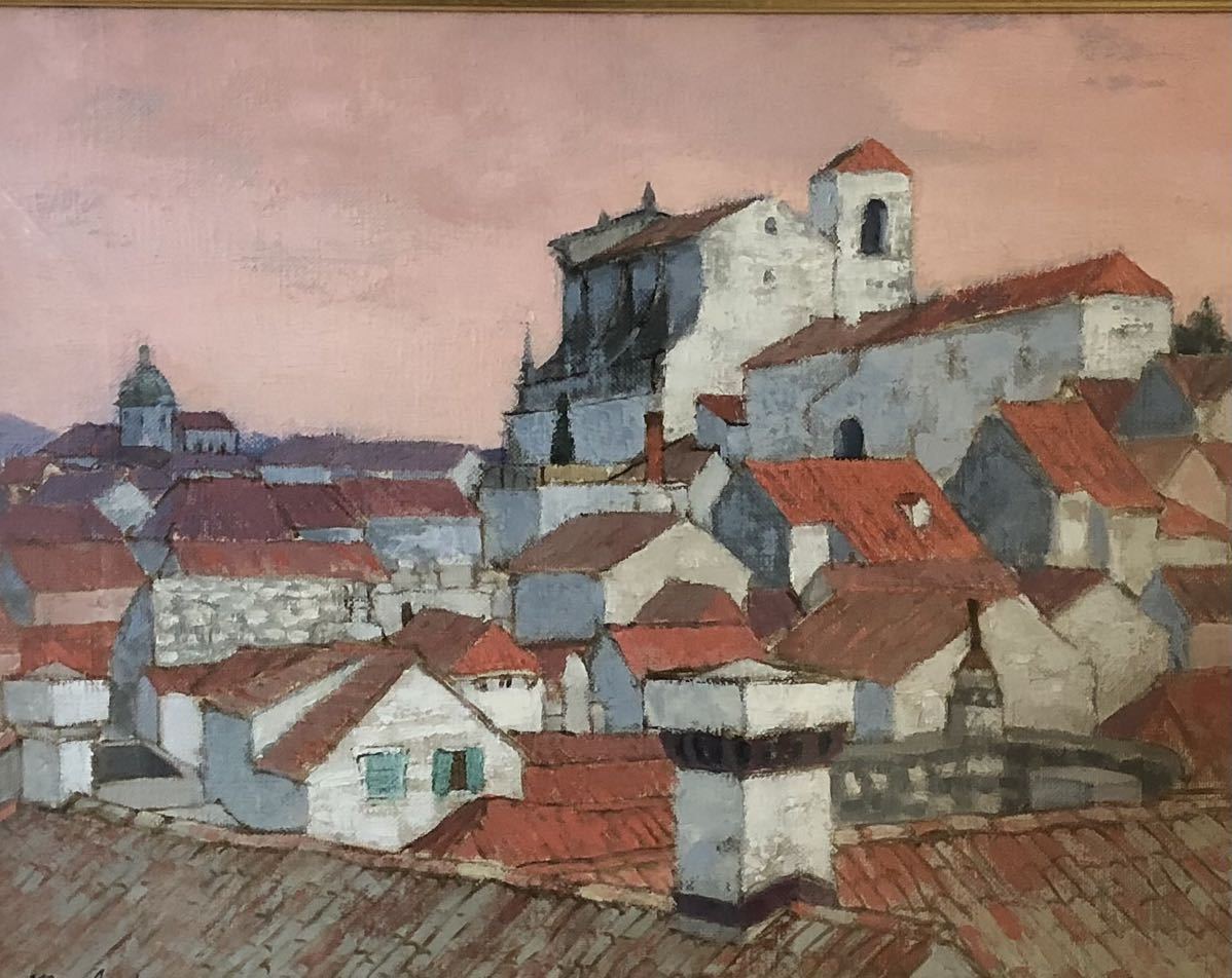 絵画 クロアチア ドゥブロブニク旧市街 インテリア 風景画(街並み