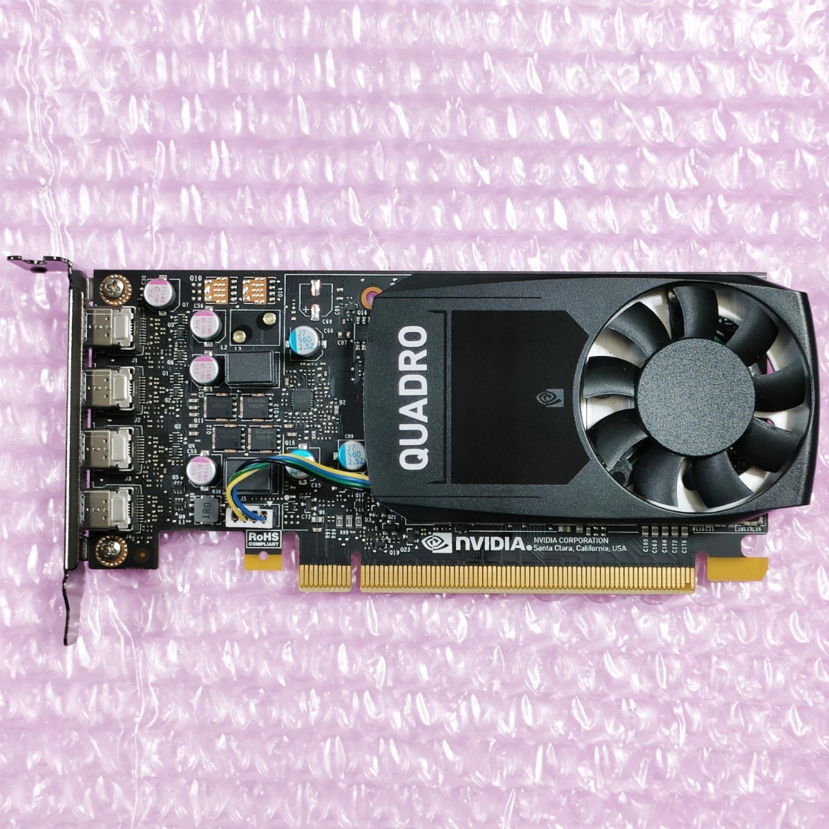 【動作確認済み】NVIDIA Quadro P600 2GB GDDR5 グラフィックカード PCI-Express NVIDIA GPU ビデオカード 1スロット LowProfile (在庫7)