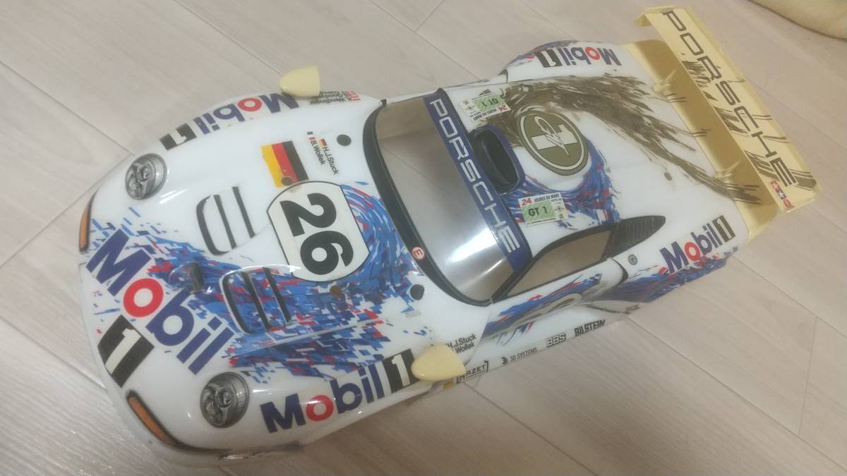 タミヤ 1/10RC TA03R-S ポルシェ911GT1ボディ付き 中古品 現状渡し
