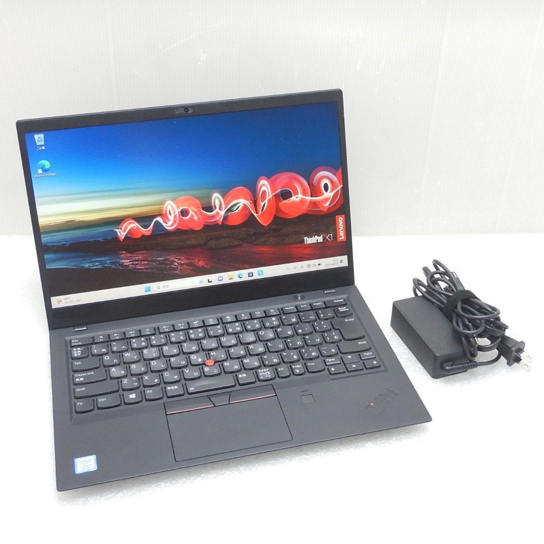 Lenovo Thinkpad X1Carbon 6th 20KG-A021JP Core i7 8550U 16GB SSD512GB 14型（1920×1080） Windows11Pro 中古【1円開始】006