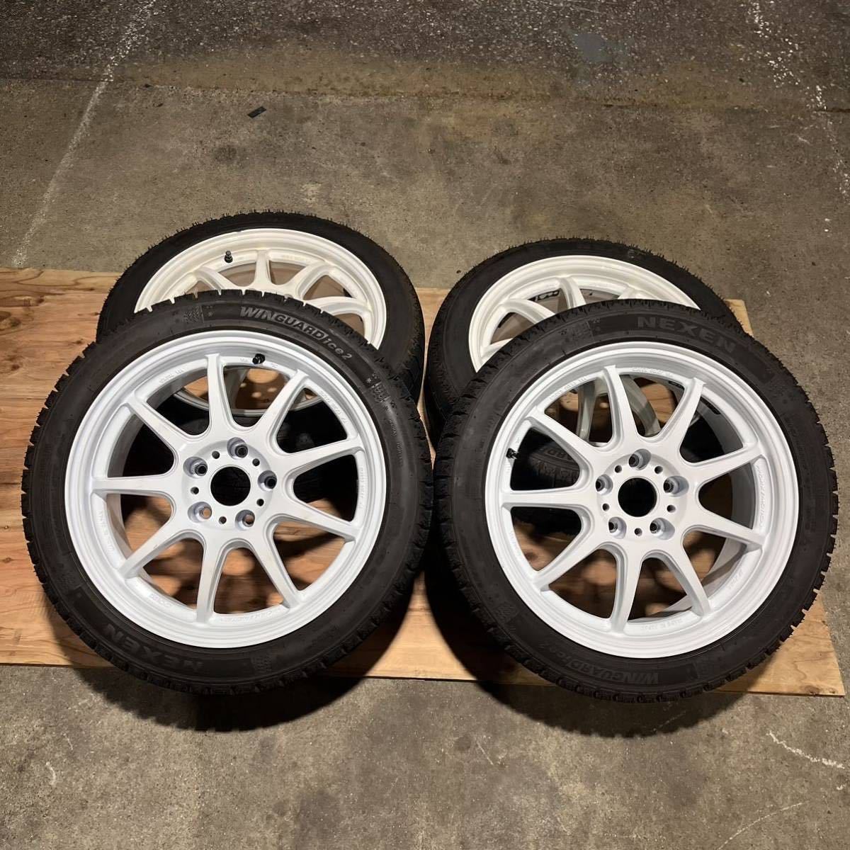 215/55R17日産純正アルミ&ノーマルタイヤ4本セット