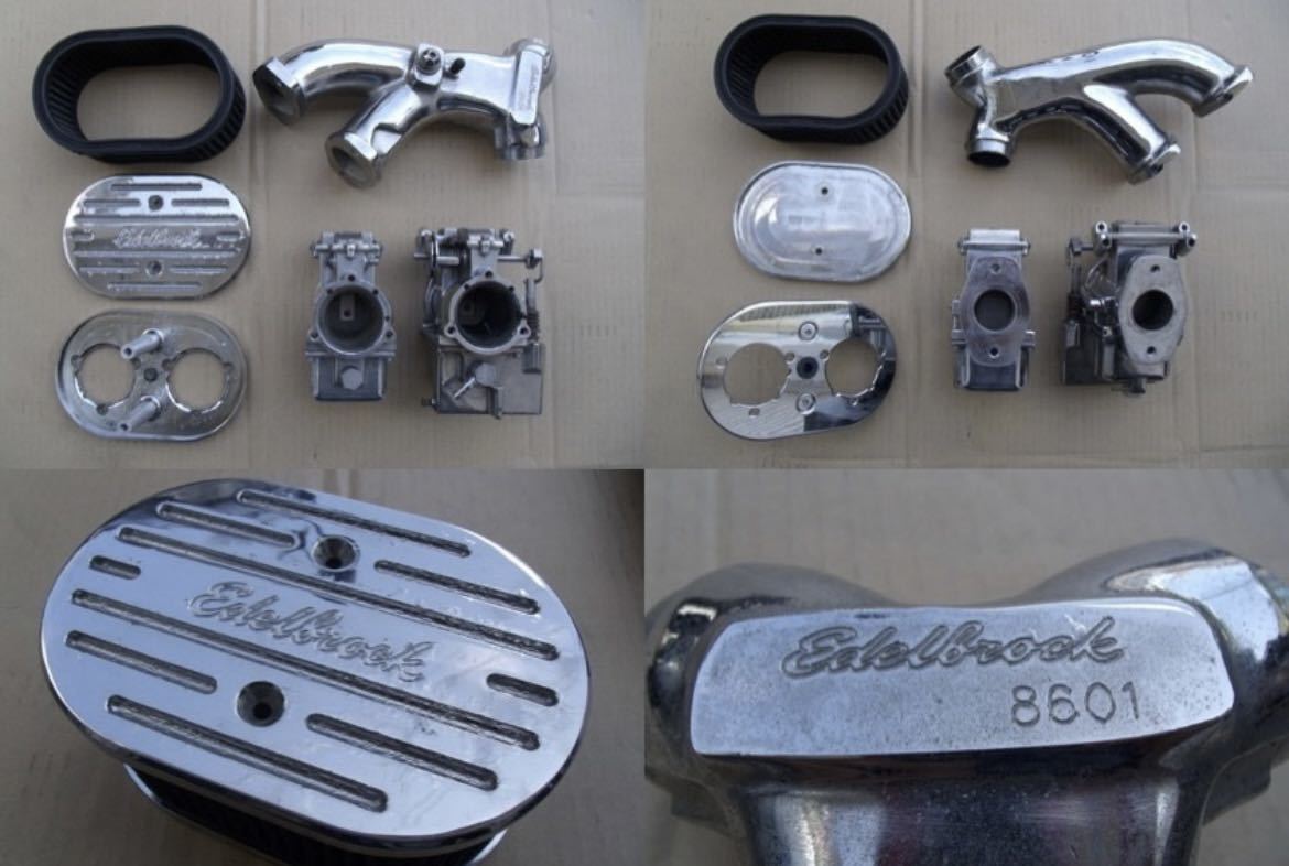 パワープラント　ポイントカバー　ハーレー　スポーツスター　FXR ショベル ハーレー エーデルブロック QwikSilver デュアルキャブ エアクリーナー