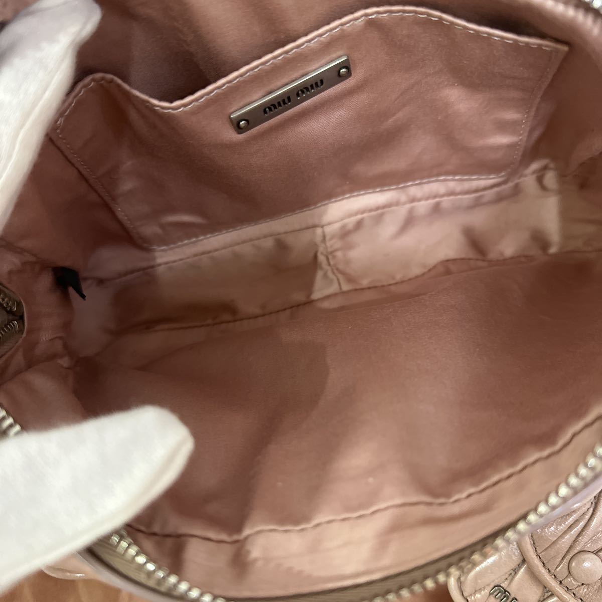 極美品]☆[完売商品]☆miumiu☆ミュウミュウ☆マテラッセシャイン ロゴ