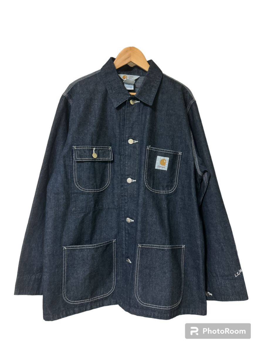 90's carhartt カーハート× ラッキーストライク デニムカバーオール Gジャン 濃紺 極美品 