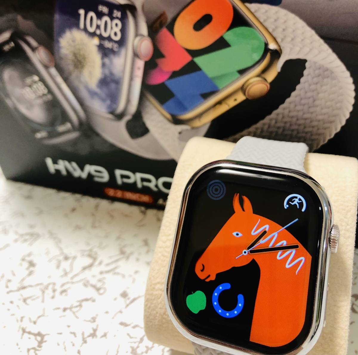 ZT9 PRO(HW9 PRO)ハイスペック スマートウォッチ グレー AMOLED 有機EL