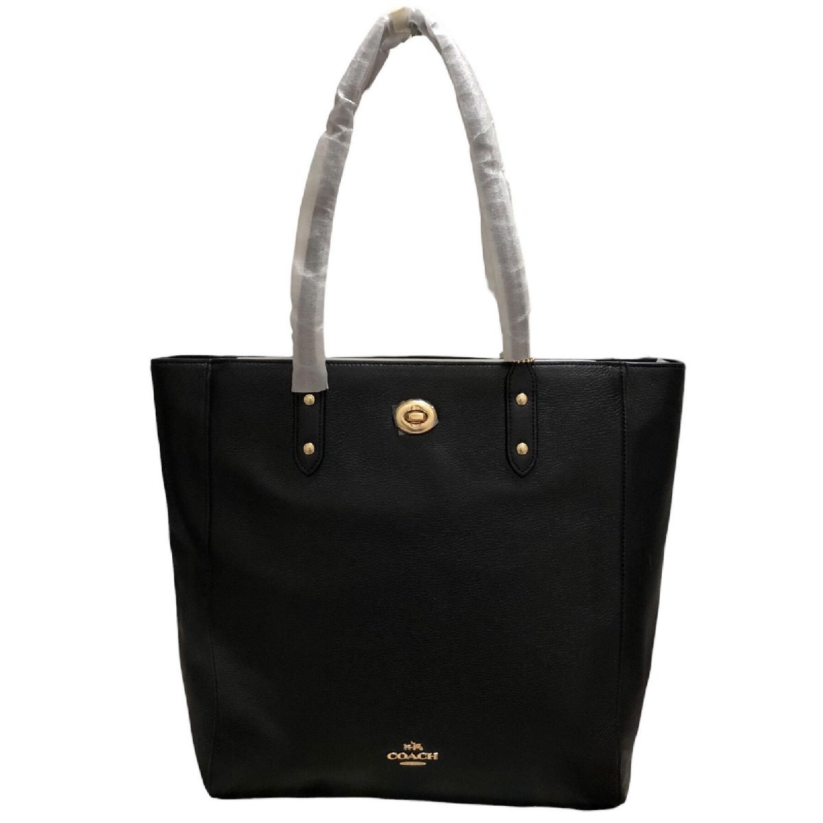 未使用 COACH コーチ 12184 レザー トートバッグ ブラック