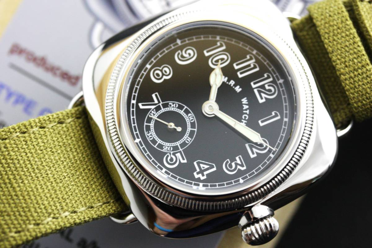 M.R.M WATCH 1930年代の復刻 クッションウォッチ ヴィンテージ 12時間