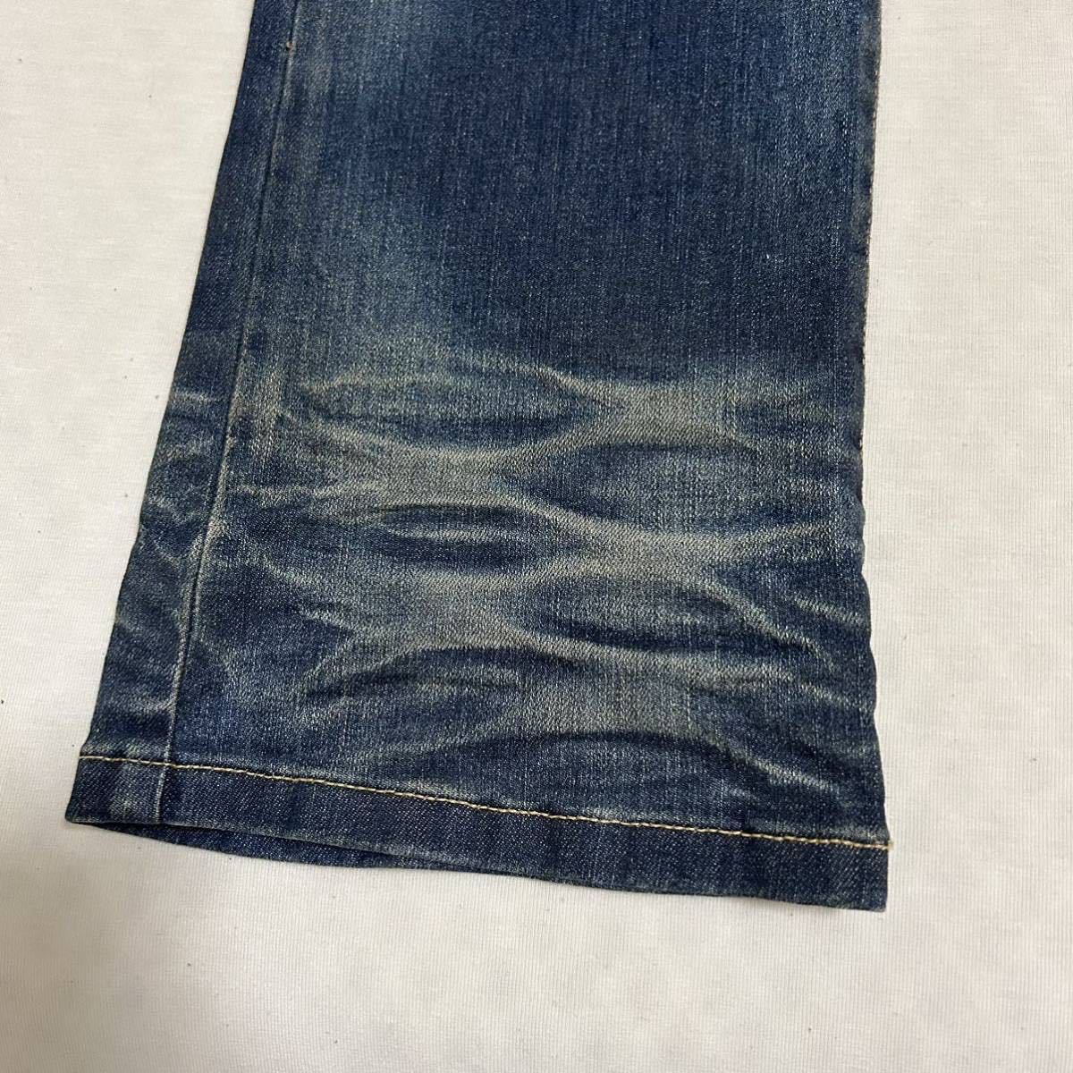 00s TORNADO MART Archive Design Coating Flare Jeans デニムパンツ 