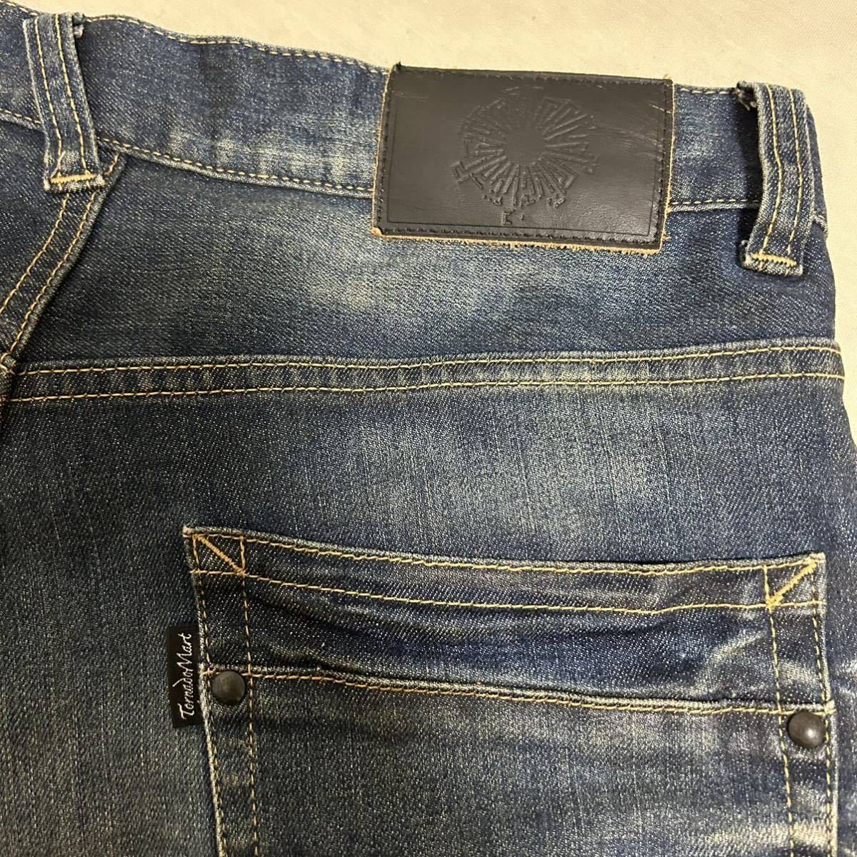 00s TORNADO MART Archive Design Coating Flare Jeans デニムパンツ 