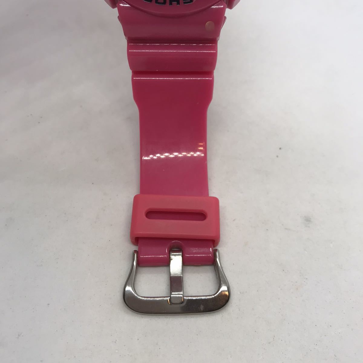940-0378 CASIO G-SHOCK DW-6900CS ラバーベルト ピンク 電池切れ 動作