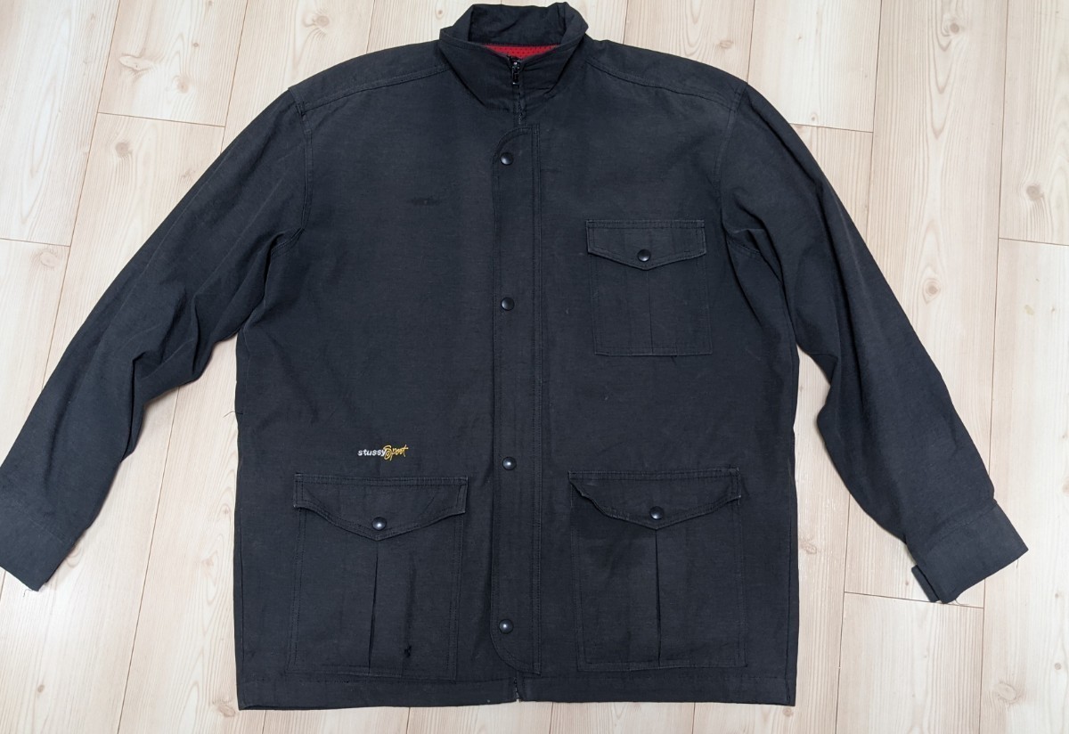 80s 90s STUSSY SPORT ナイロンジャケット ステューシースポーツ 白