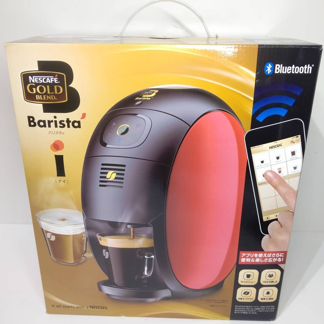 未使用】ネスカフェ ゴールドブレド バリスタアイ レッド 本格コーヒー 手軽 Barista i バリスタi SPM9635-R NESCAFE  Bluetooth搭載 ネスカフェ ゴールドブレンド バリスタ ネスカフェゴールドブレンド PM9631 バリスタシンプル Nestle コーヒーマシン PM9631 レッド