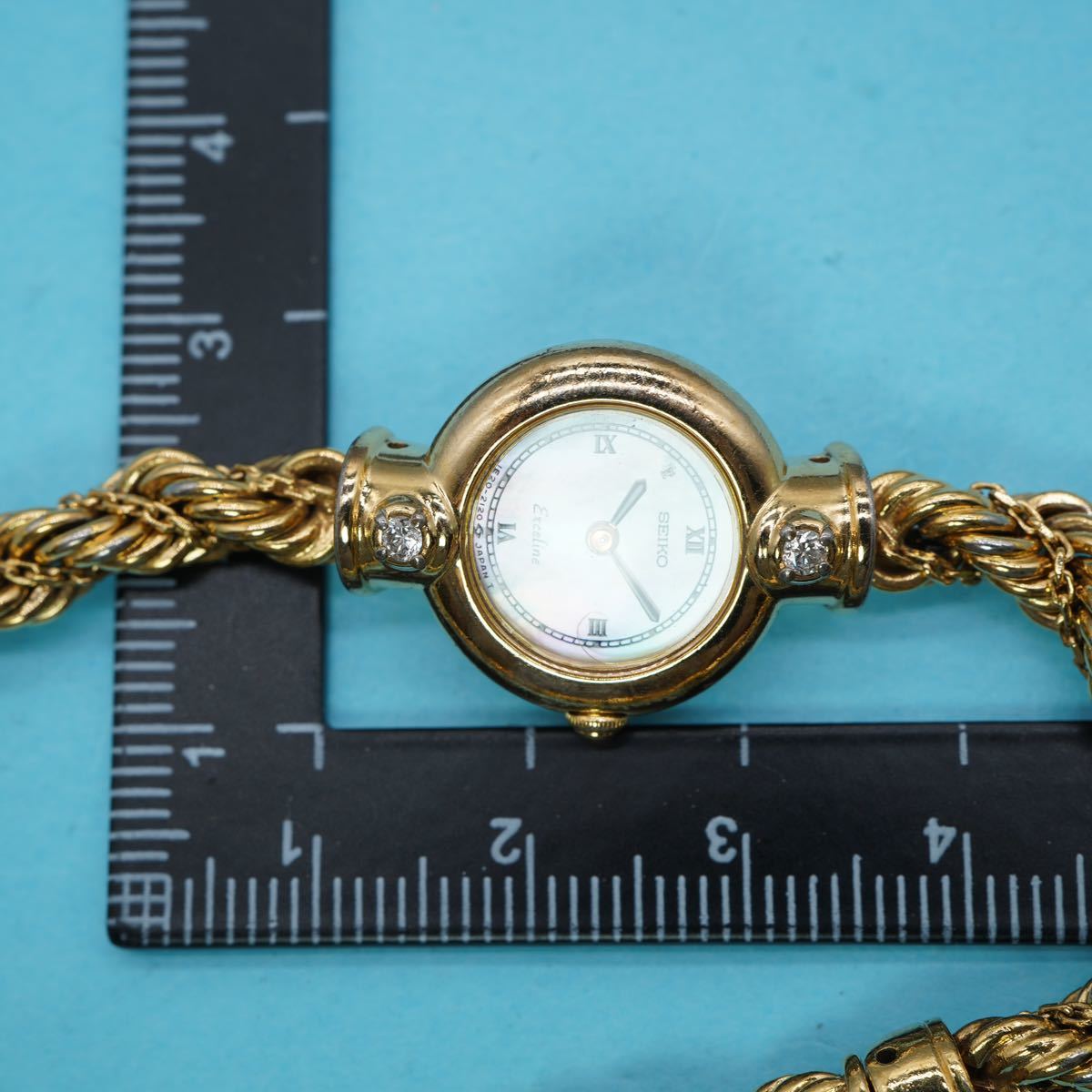 16】訳あり セイコー SEIKO エクセリーヌ レディース 腕時計 1E20-0690