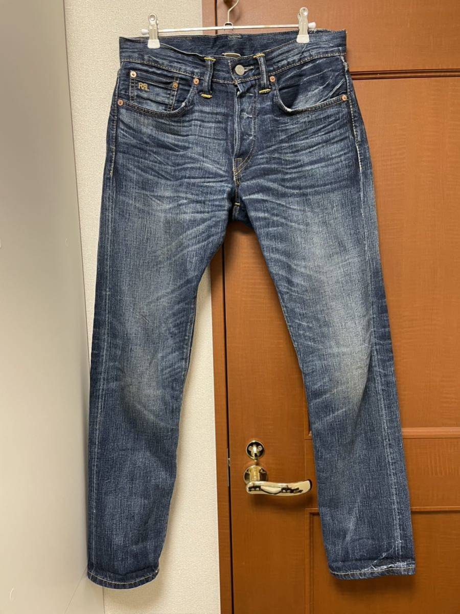 RRL スリムフィット セルビッジ ジーンズ デニム 29×30 検ラルフ