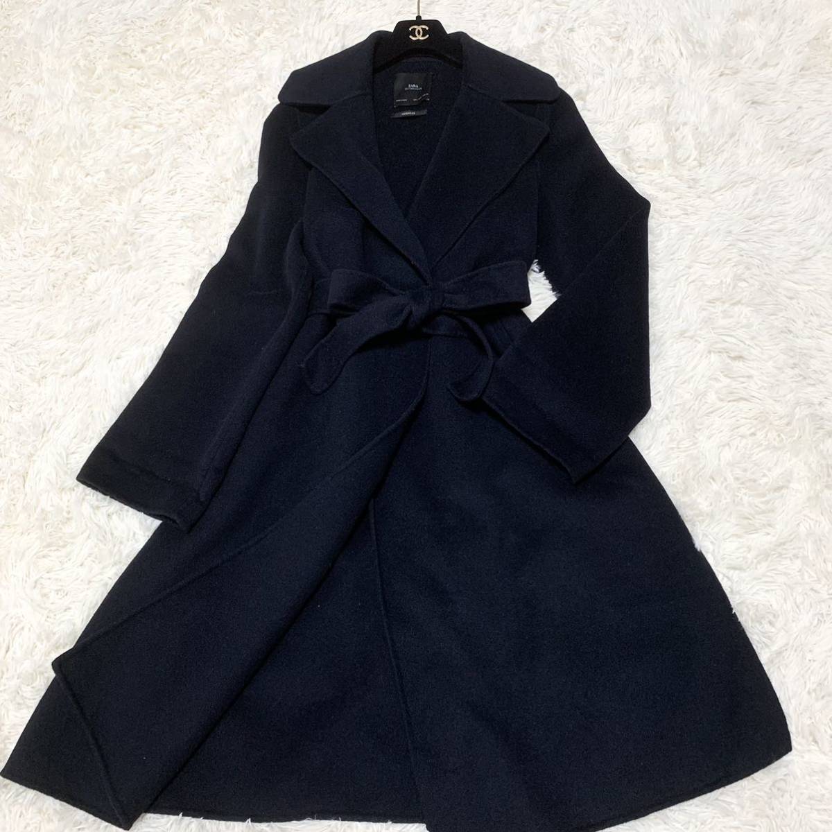 ZARA ザラ ロングコート 女優コート ベルテッドコート ガウンコート 