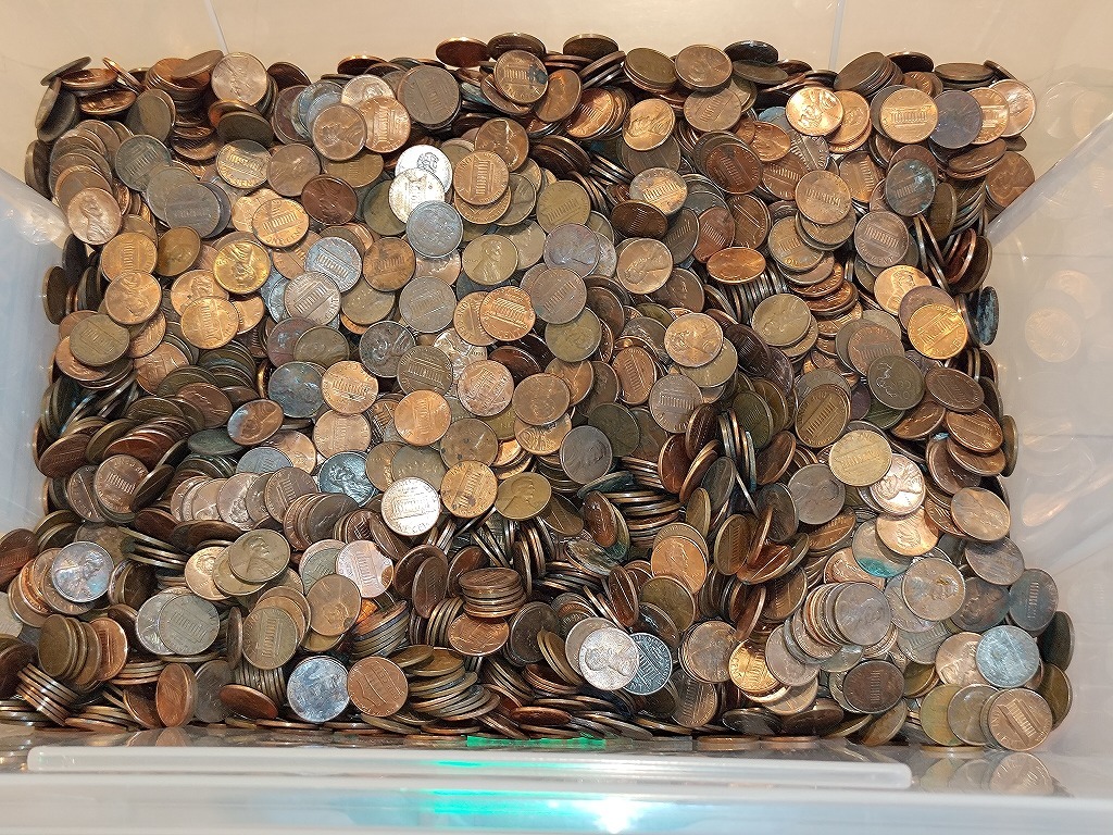 1円スタート】アメリカ合衆国 米国 アメリカドル 1セント硬貨 1cent ペニー おまとめ 約20
