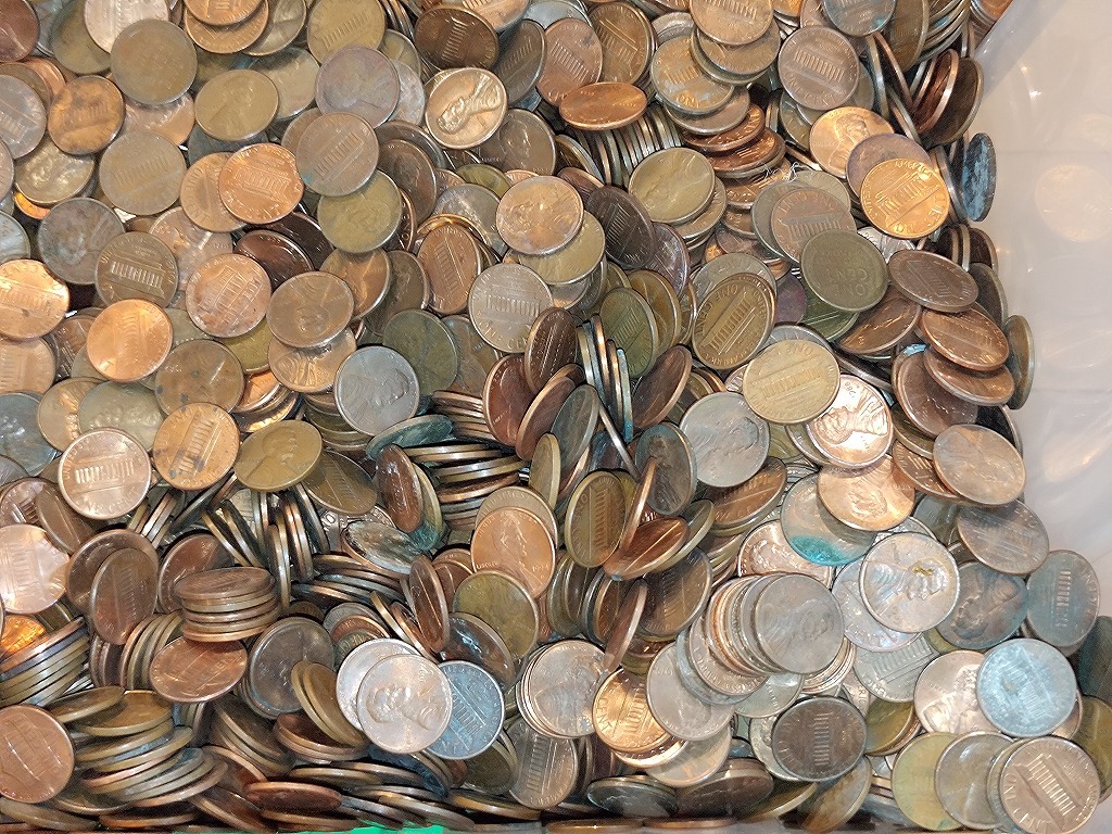 1円スタート】アメリカ合衆国 米国 アメリカドル 1セント硬貨 1cent ペニー おまとめ 約20