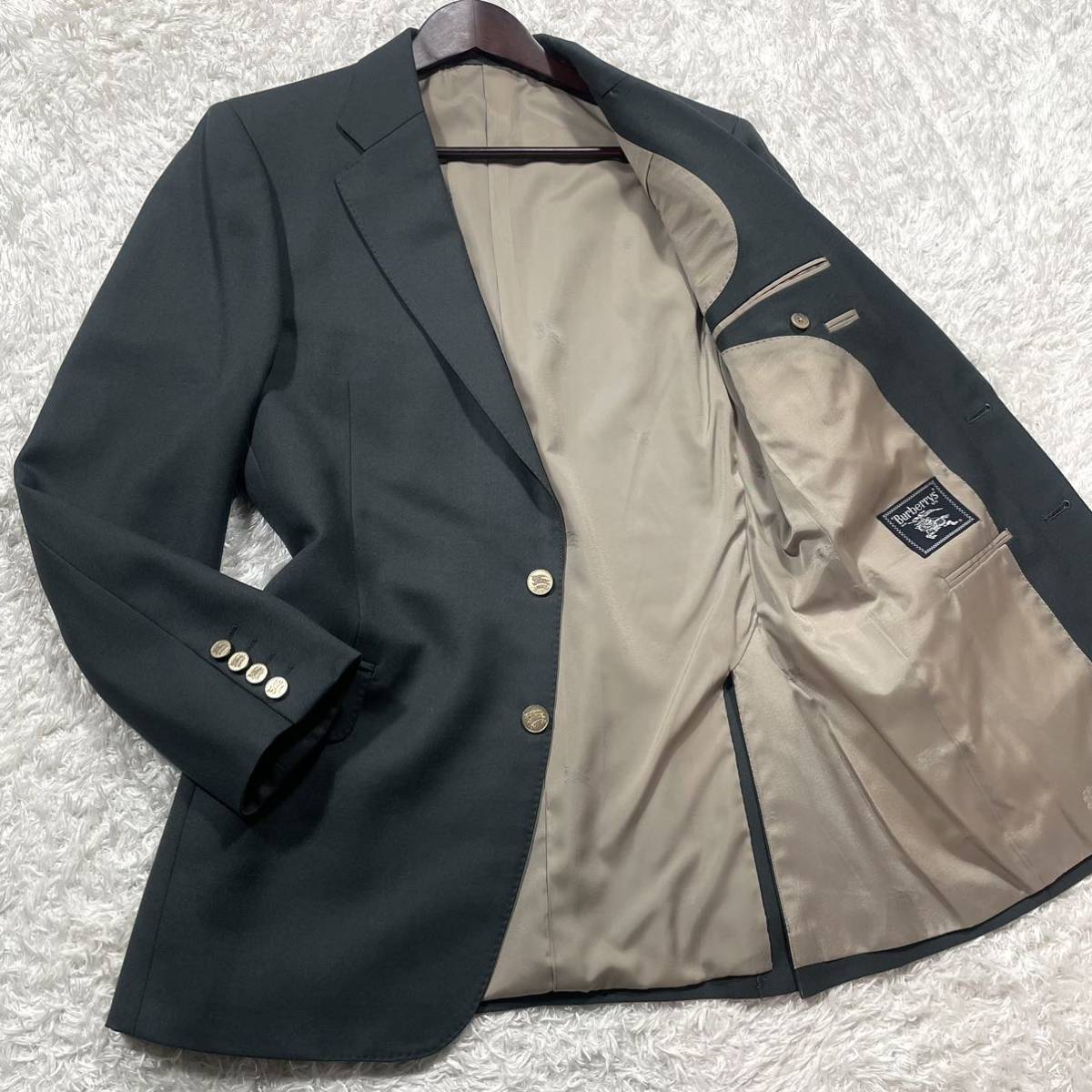 BURBERRY『極美品 紳士の休日』バーバリー テーラードジャケット XL 