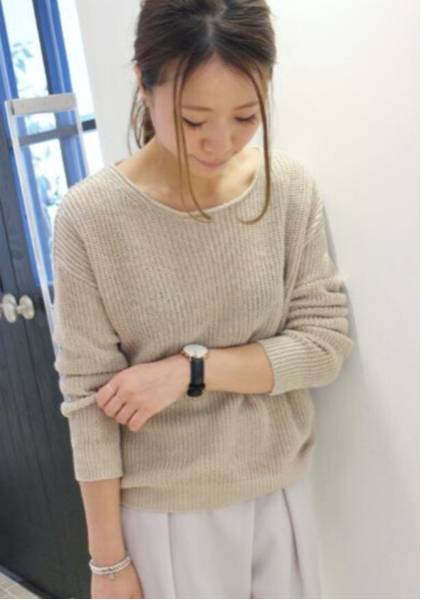 超美品 plage プラージュ 2015ss リネン長袖プルオーバー