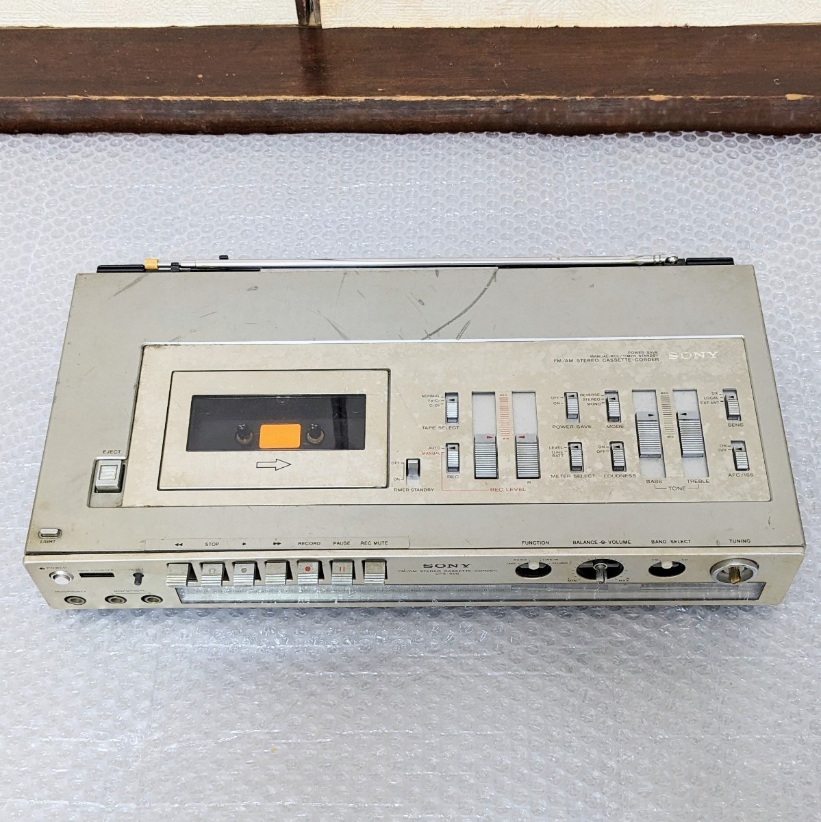 SONY CFS-600 ソニーカセットデッキ FM/AM ステレオカセットコーダー