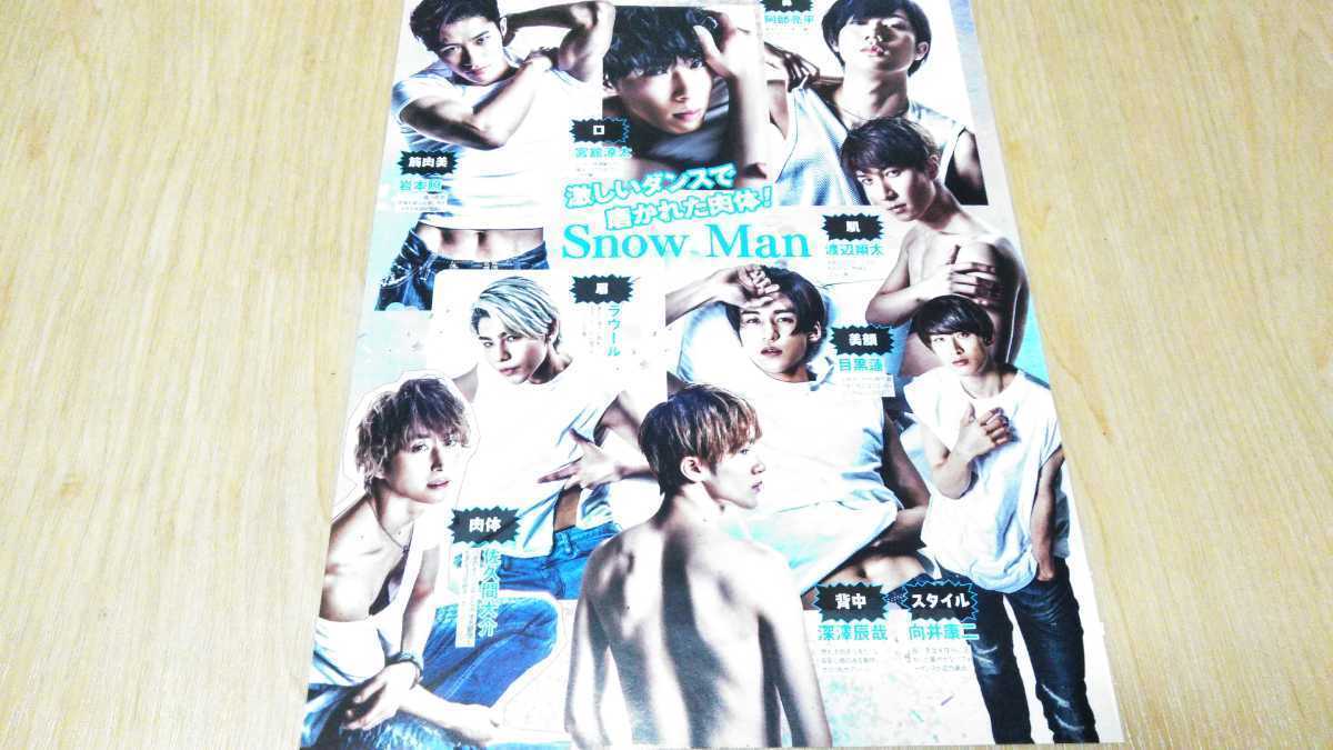 Snow Man ポポロ 2020年4月号 切り抜き/ピンナップ 岩本照 深澤辰哉