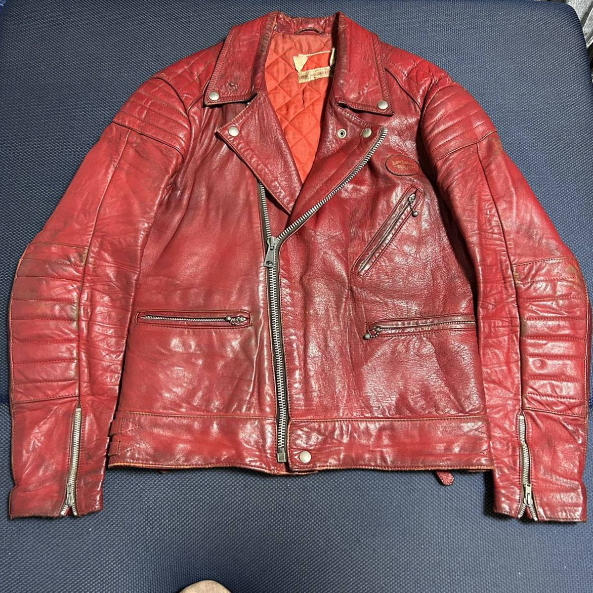 激レア赤色 70s エレクトラ ルイスレザー Lewis Leathers ELECTRA  