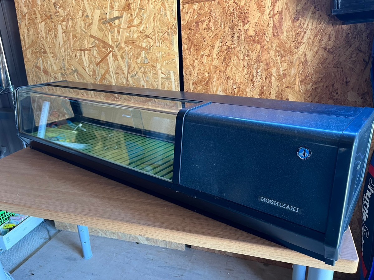 ○ 旭川発 引取限定！ ホシザキ 冷蔵ネタケース RNC-120A-RK形 W1200 庫内 0°程度まで下がります！ 寿司 カウンター用 中古品 ③