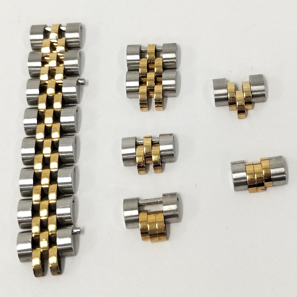 ロレックスのレディースモデル（デイトジャスト）用のジュビリーブレスの余りコマ ロレックス ROLEX 純正 ジュビリーブレス コマ デイトジャスト