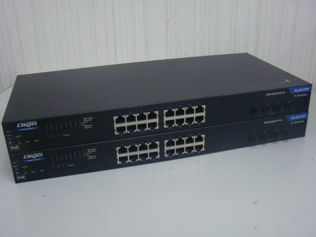 専用出品 ☆2台セット！ELECOM レイヤー2 PoE Webスマートギガスイッチ EHB