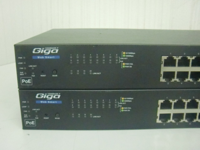 ☆2台セット！ELECOM レイヤー2 PoE Webスマートギガスイッチ EHB