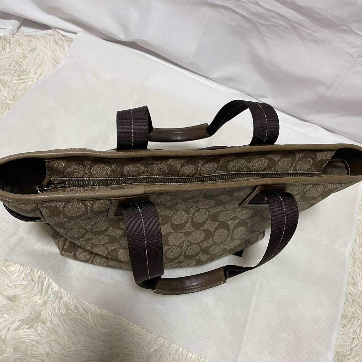 ✅【美品】　定価10万　メンテ済み　コーチ　トートバッグ　ビジネスバッグ　レザー 良品 定価10万 COACH コーチ トートバッグ ビジネスバッグ 大容量 A4