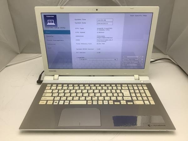 ジャンク!TOSHIBA T75/RG○Core i7 5500U 2.4G 8G 1T i7 ジャンク