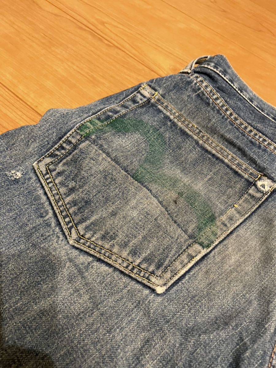 EVISU エヴィス デニム NO.2 2001 グリーン 緑 カモメ W30