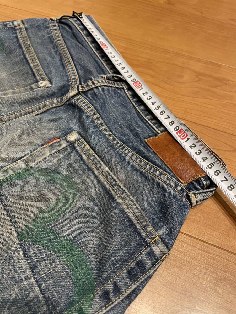 EVISU エヴィス デニム NO.2 2001 グリーン 緑 カモメ W30