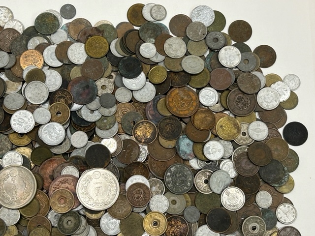 ※20089 日本古銭 約5500ｇ 明治・大正・昭和 銅貨・青銅貨・黄銅貨・アルミ貨・ニッケル貨 その他おまとめ 個人保管 古銭 銀貨 日本貨幣商協同組合制作