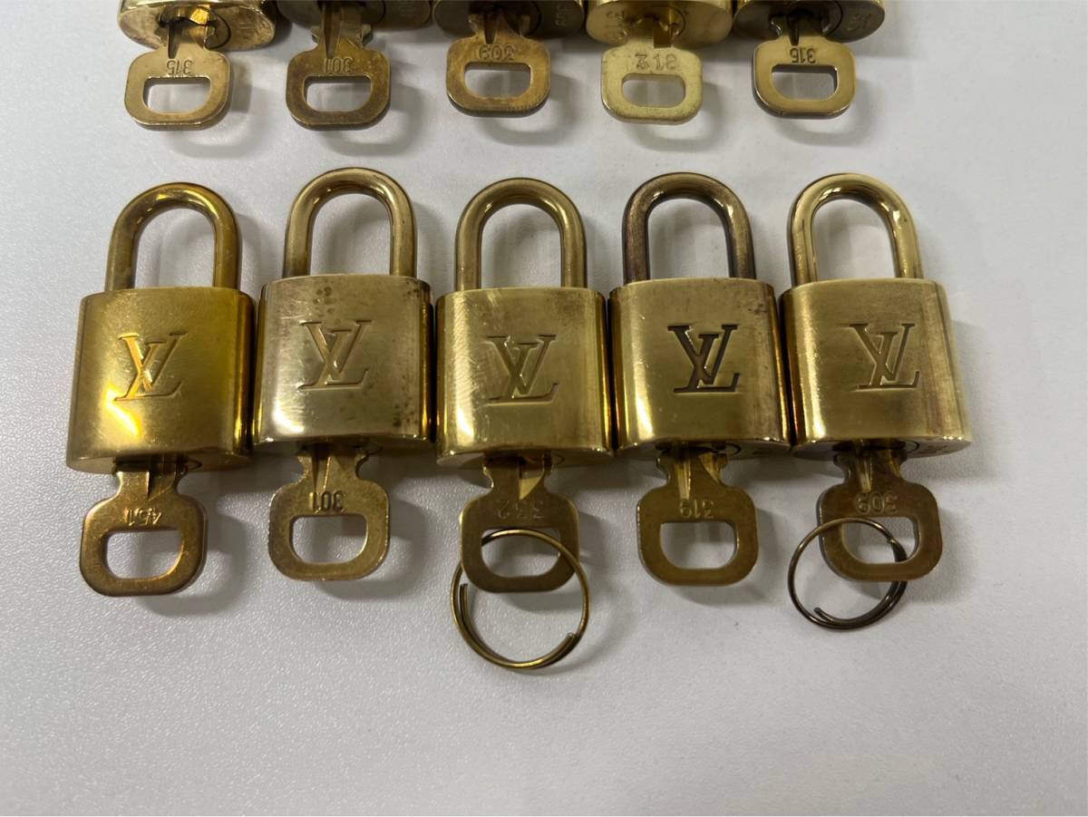 LOUIS VUITTON ルイ ヴィトン パドロック キー 10点セット まとめ