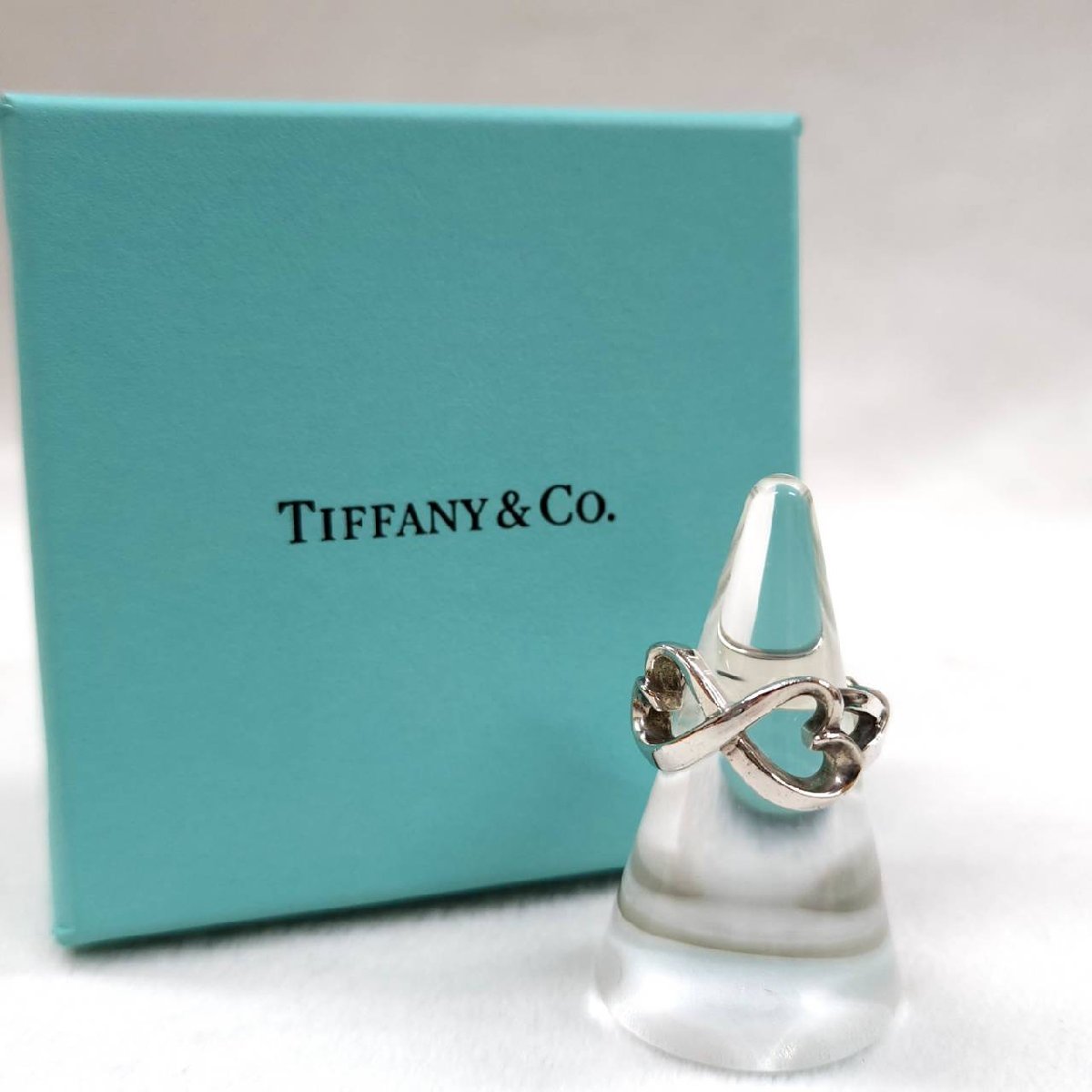 TIFFANY&Co. ティファニー パロマピカソ ダブルラビングハート リング 保存袋 箱付き 925 約12号 シルバー アクセサリー 指輪