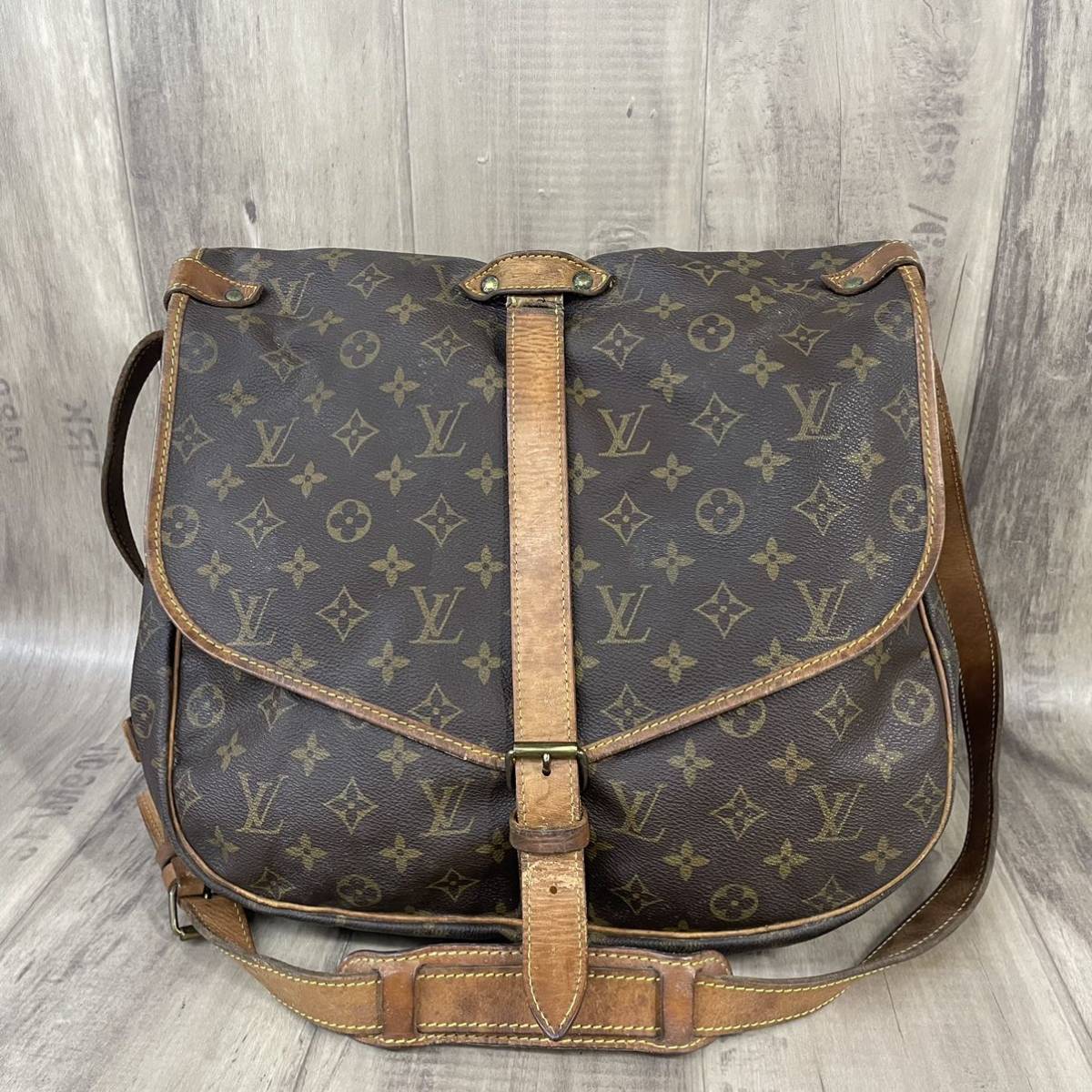 LOUIS VUITTON ソミュール35 ルイヴィトン モノグラム ショルダー 