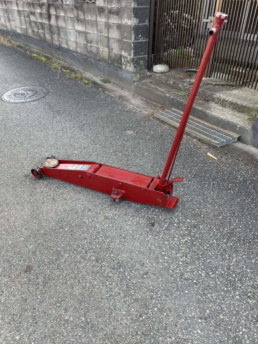 MASADA マサダ サービスジャッキ SJ-30H 油圧 低床ガレージジャッキ 耐荷重3t Service Jack 3TON レッド　プロ用　自動車整備 現状売り切り