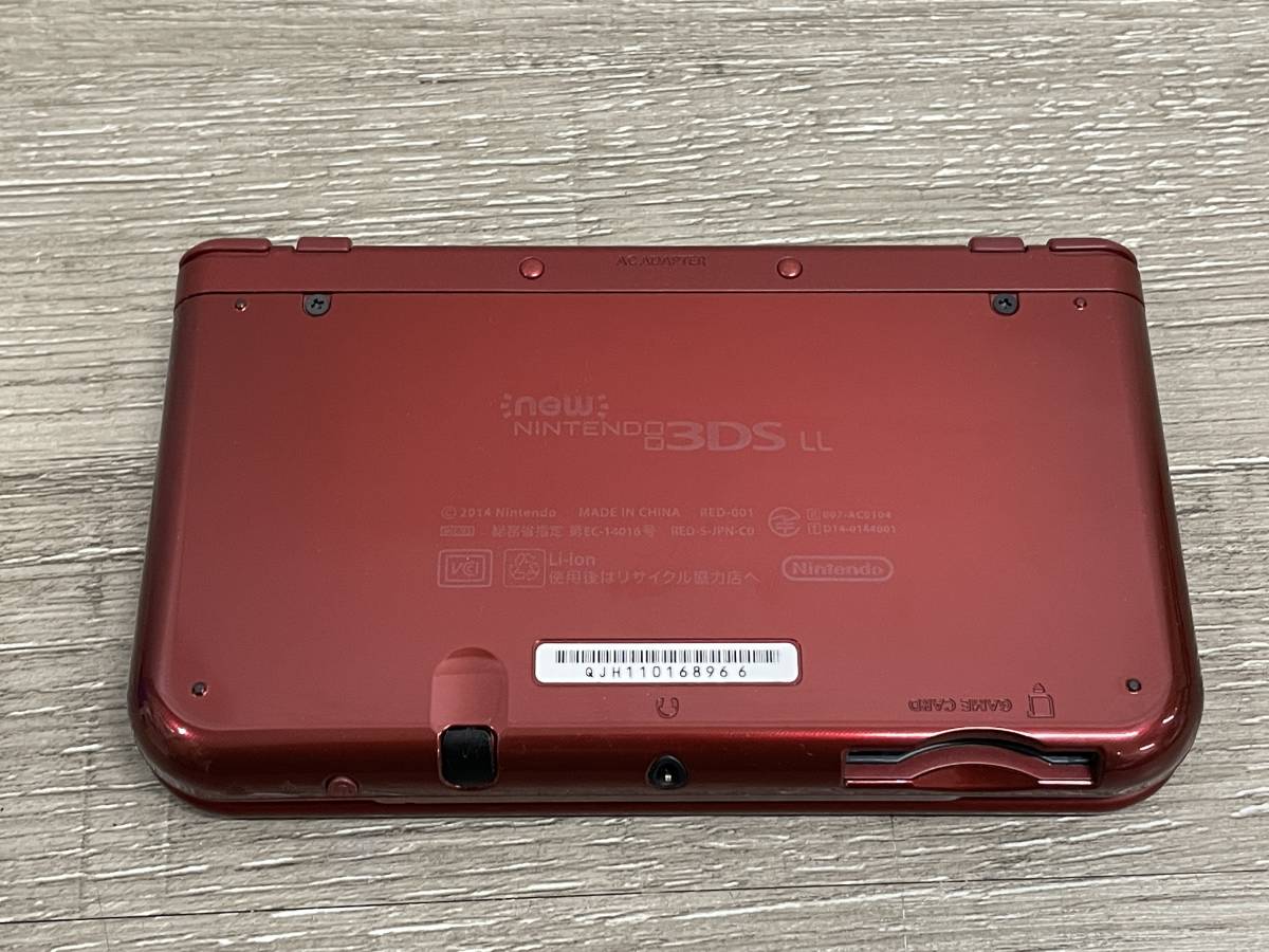 New ニンテンドー3DS LL メタリックレッド 本体 見越し Nintendo 