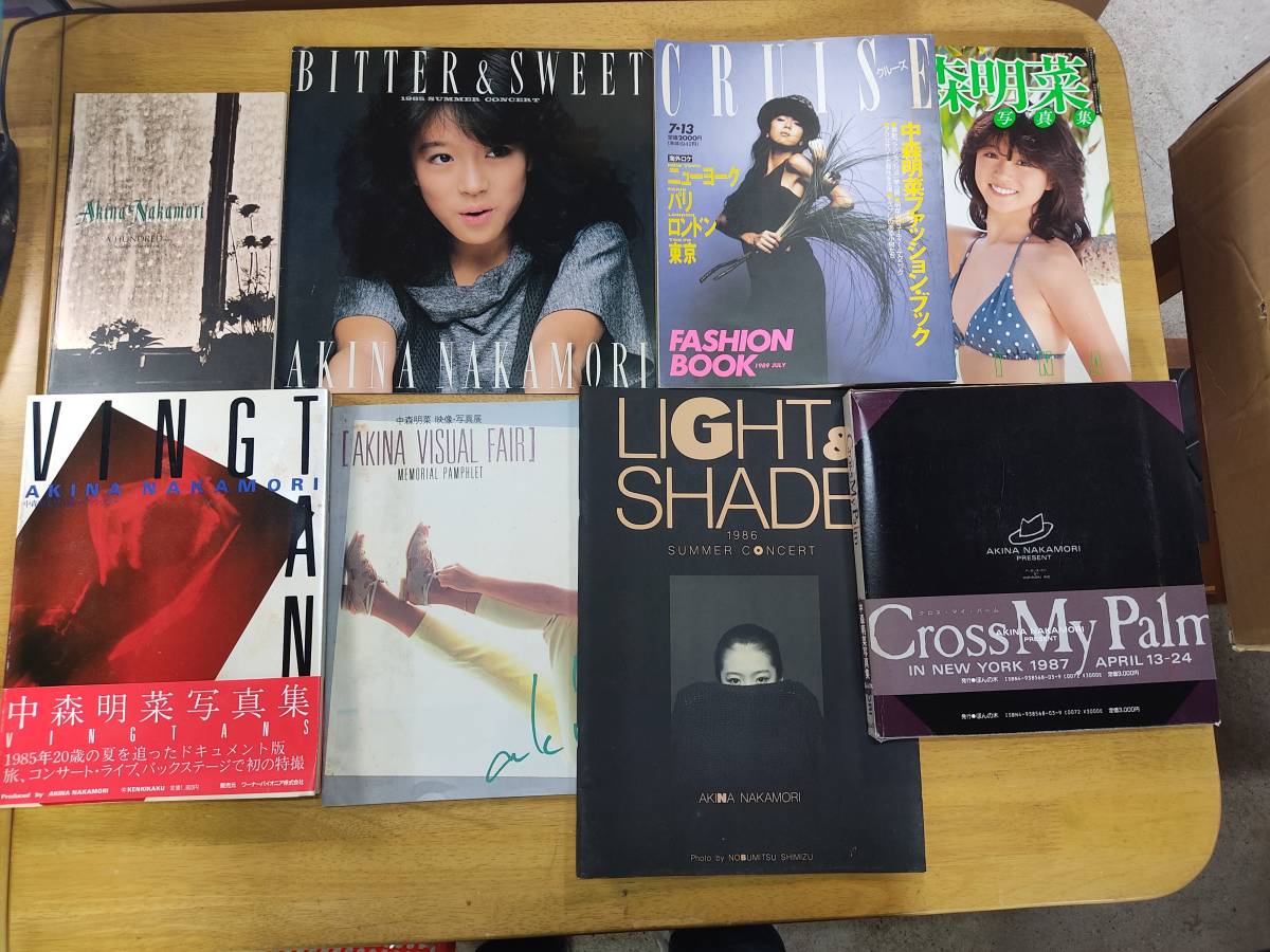 中森明菜写真集 まとめて8本セット CROSS MY PALM .LIGHT & SHADE