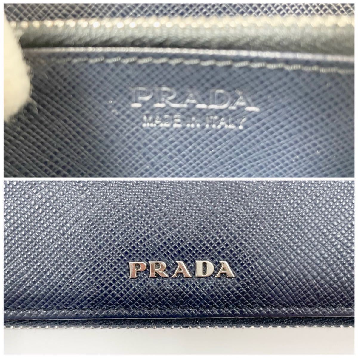 超希少 極美品】PRADA プラダ ダブルファスナー オーガナイザー 長財布 